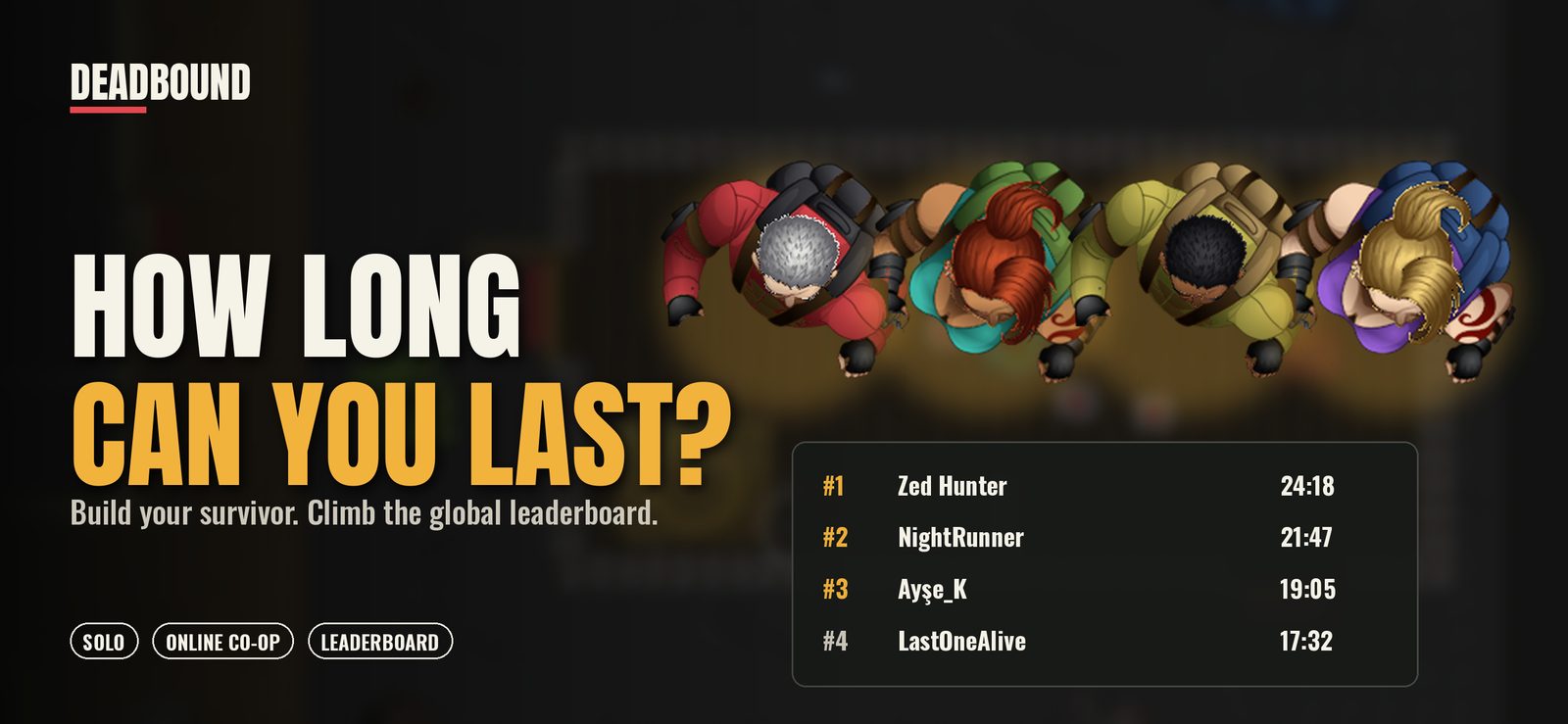 Survivors and leaderboard
